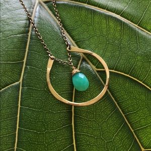 {Etsy} Chrysoprase Pendant Necklace